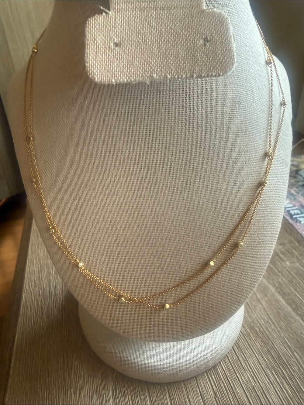 Freida Rothman Delicate Gold Station Necklace - Women Jewelry. 36 inches